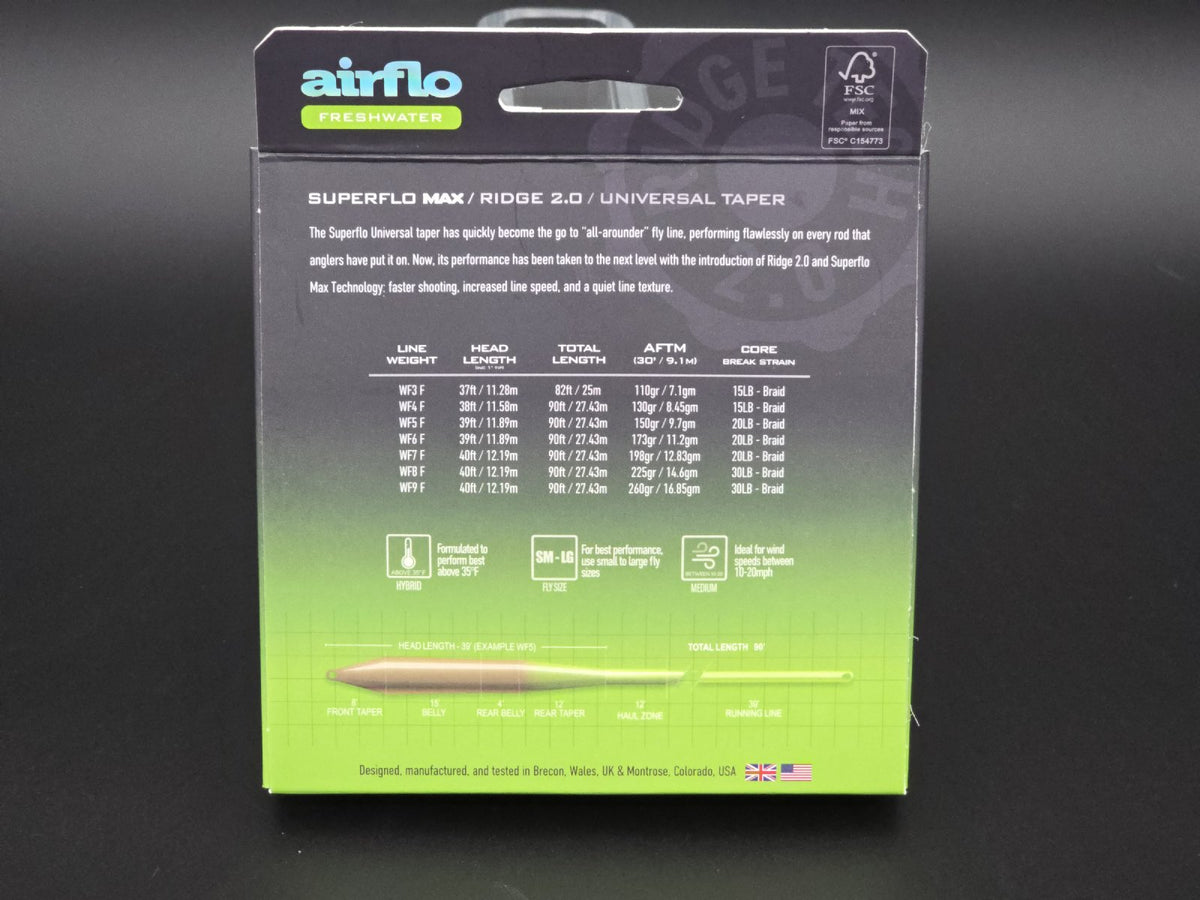 Airflo SuperFlo Max Ridge 2.0 Universal Taper