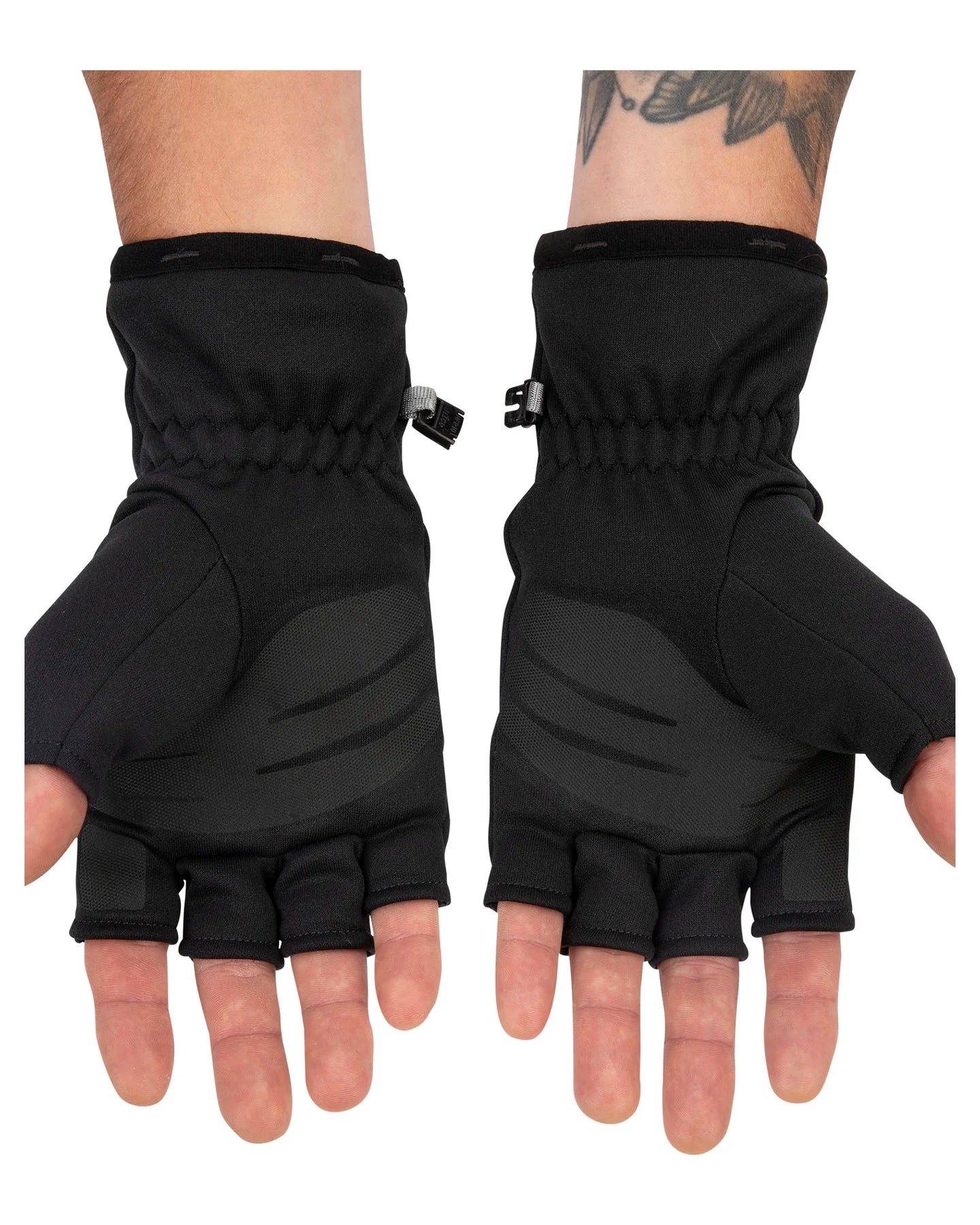 Simms Freestone Half Finger Glove - Black