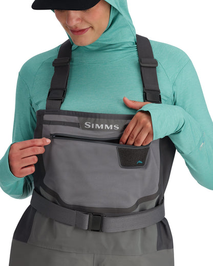 Simms Women's Freestone Waders - Stockingfoot - front zipper pocket