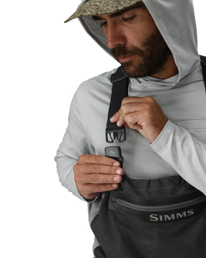 Simms Men's Flyweight Packable Stockingfoot Wader - Cinder