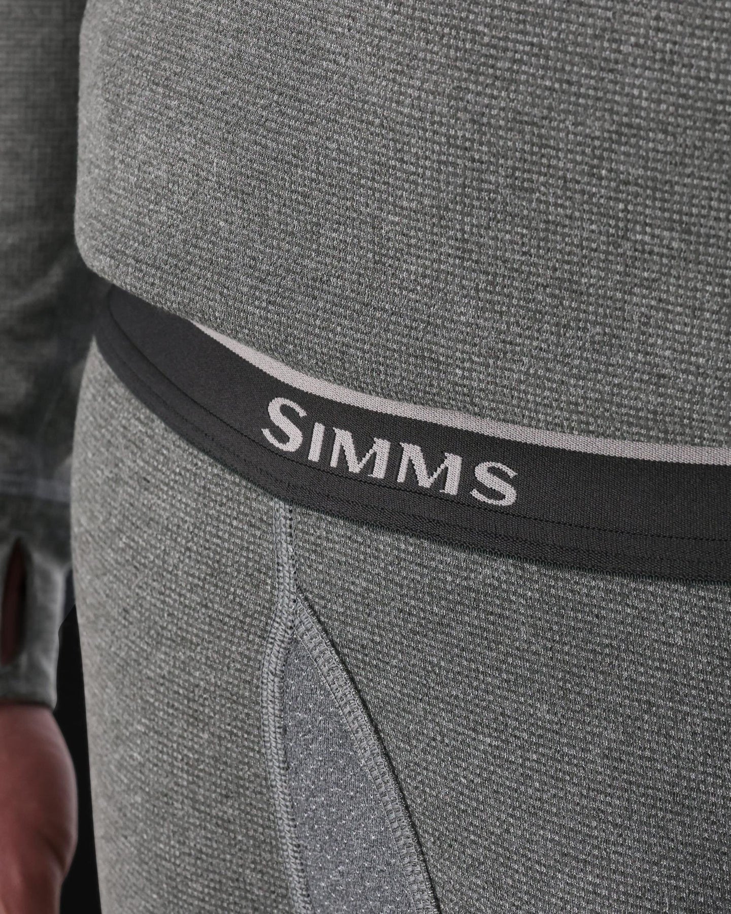Simms Men's Strata 160 Base Layer Bottom - Dark Grey Heather