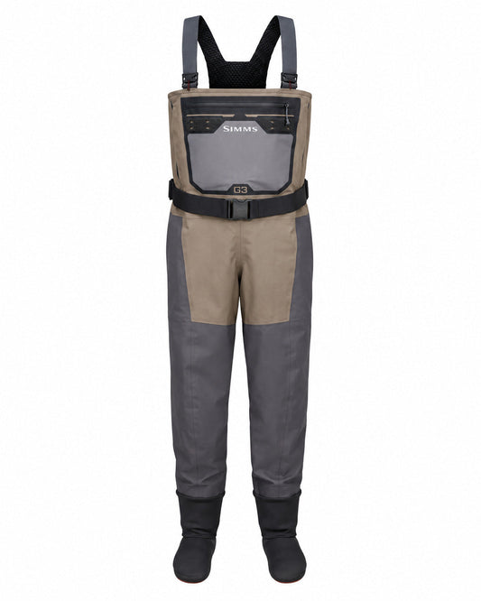 Simms G3 Pro Guide Stockingfoot Waders in Dark Elkhorn - front