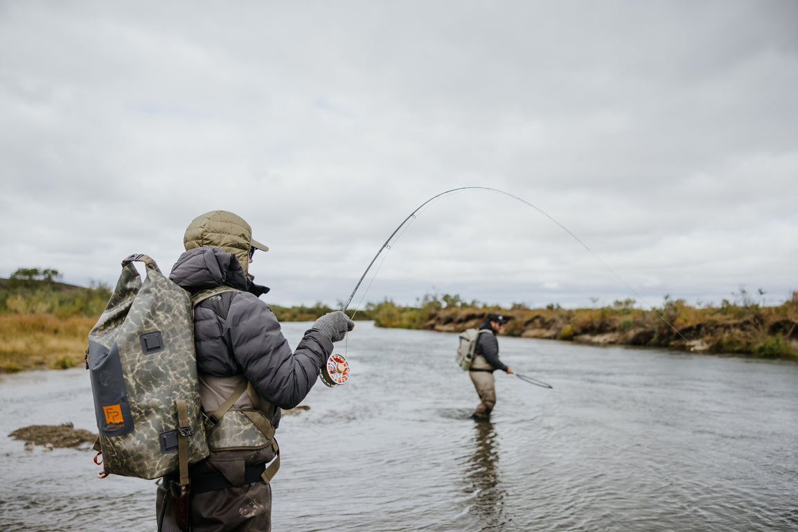 Fishpond Wind River Roll-Top Backpack - Eco Shadowcast Camo