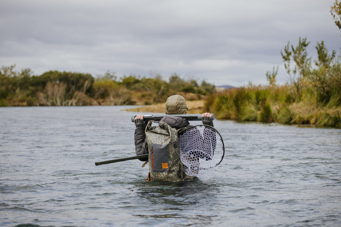 Fishpond Wind River Roll-Top Backpack - Eco Shadowcast Camo