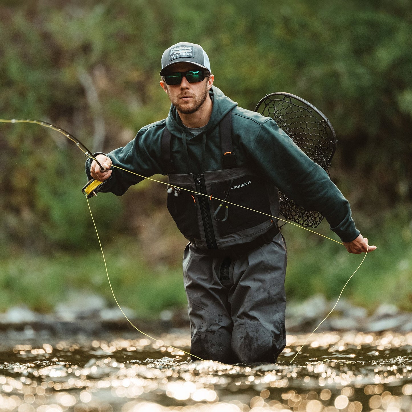Grundens Men's Vector Zip Stockingfoot Wader