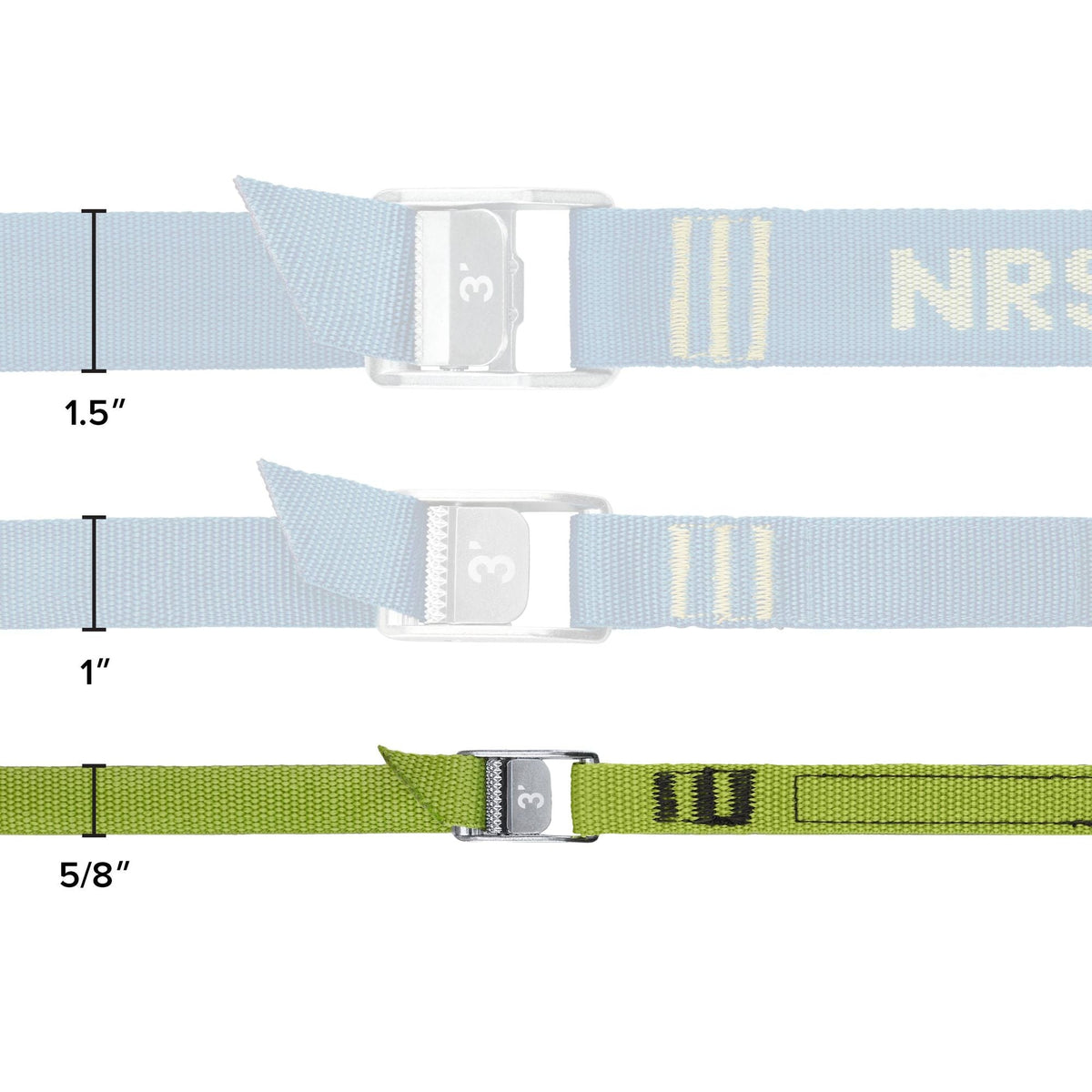 NRS 5/8" Micro Straps - Compare Lichen