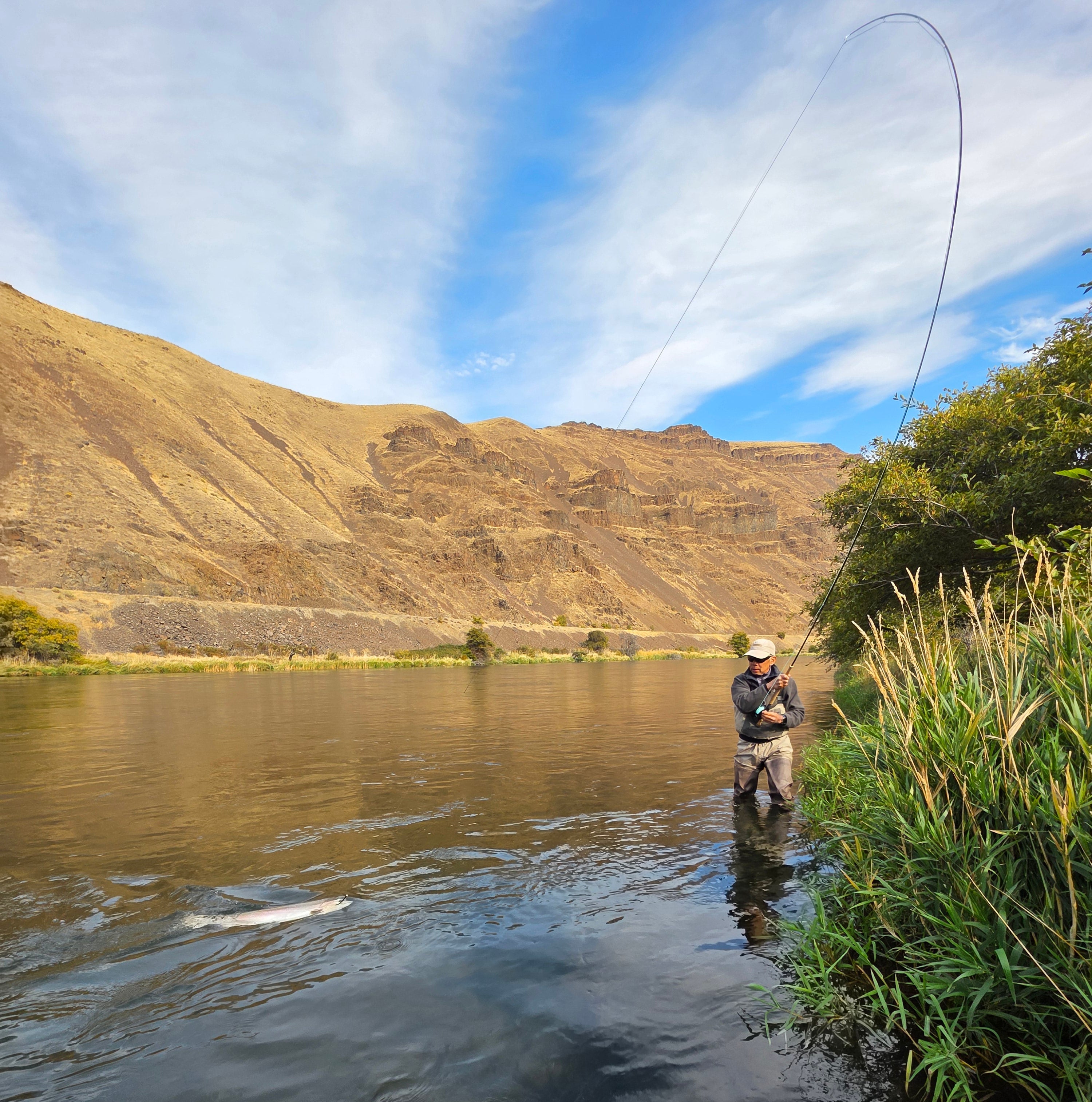 Pete Field - Steelhead Client with a sweet catch