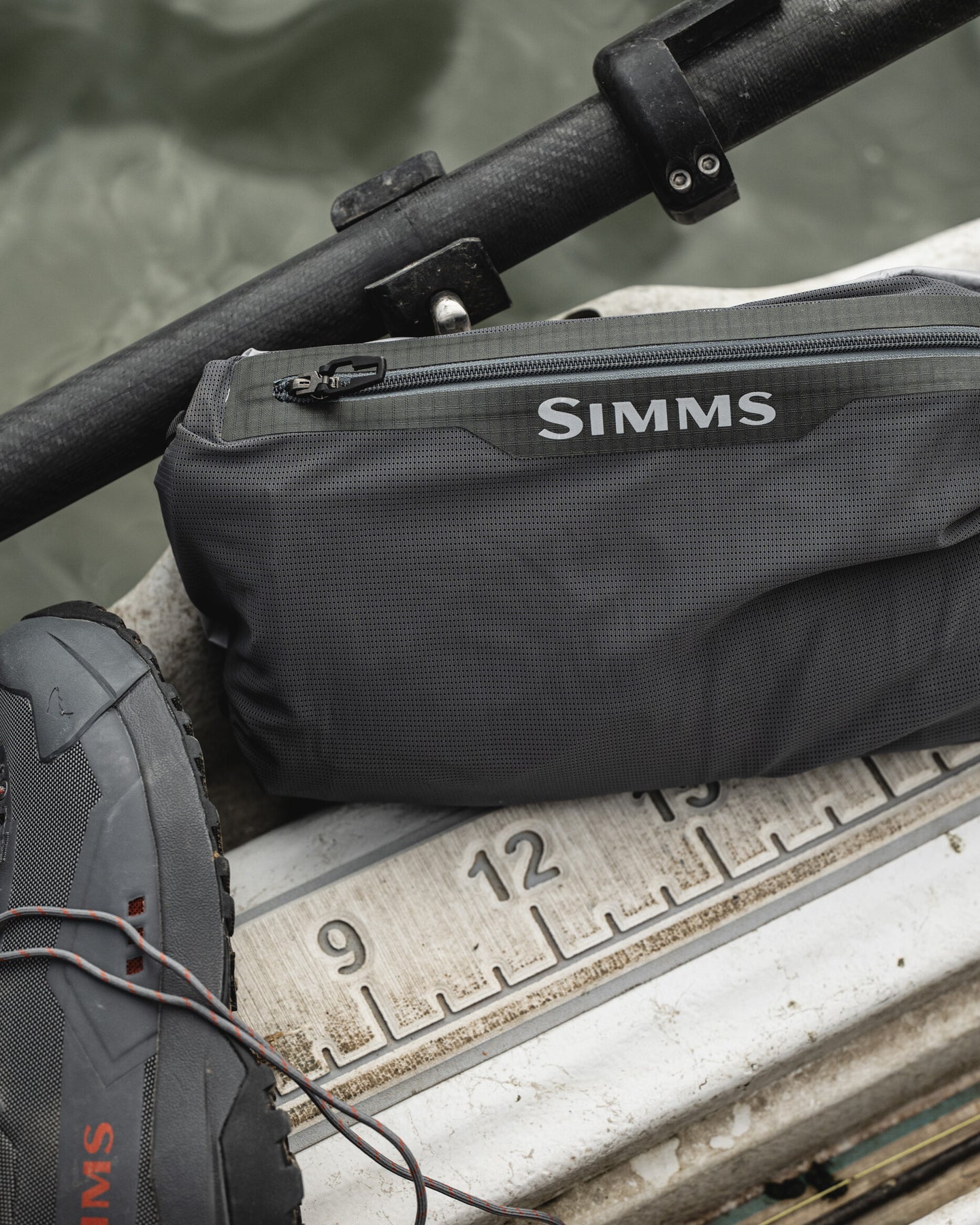 Simms Men's Flyweight Packable Stockingfoot Wader - Cinder