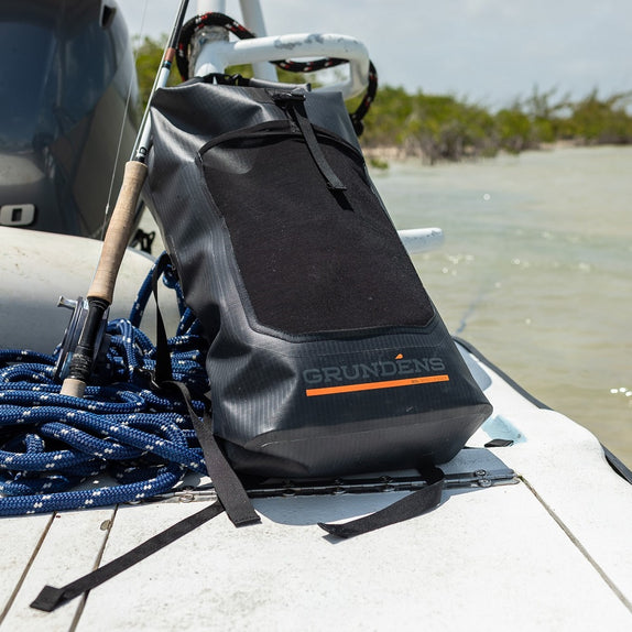 Grundens Bootlegger Roll Top Backpack 30L - Anchor