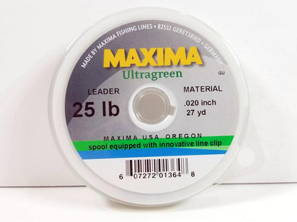Maxima Ultra Green Leader Spool 25lb