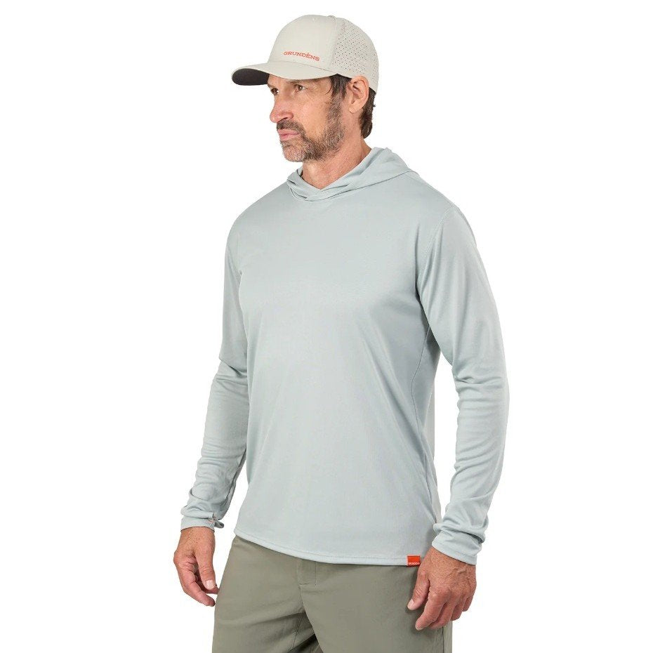 Grundens Tough Sun Masked Hoodie - Iceberg